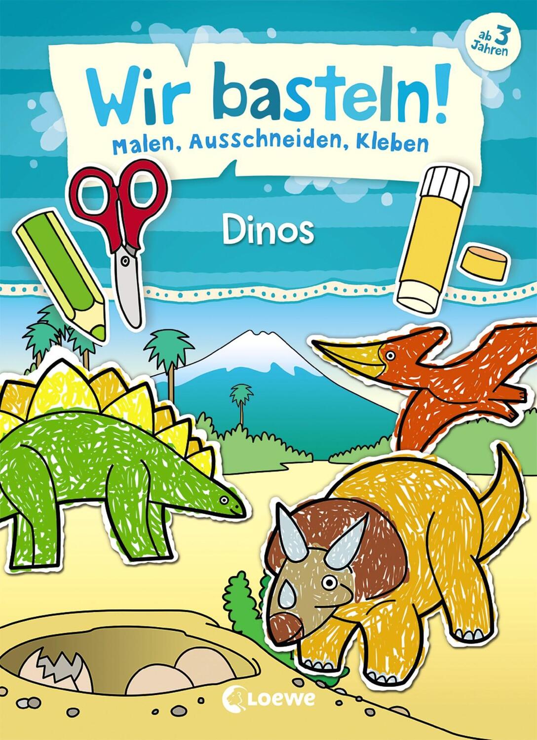 Cover: 9783743205765 | Wir basteln! - Malen, Ausschneiden, Kleben - Dinos | Norbert Pautner