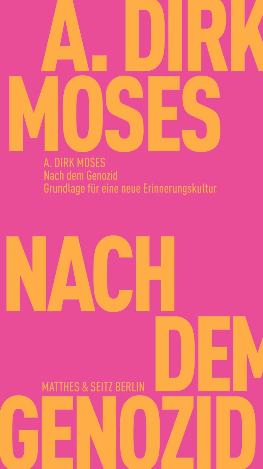 Cover: 9783751805650 | Nach dem Genozid | Grundlage für eine neue Erinnerungskultur | Moses