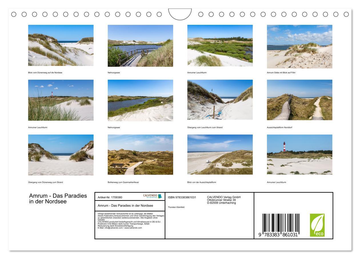 Bild: 9783383861031 | Amrum - Das Paradies in der Nordsee (Wandkalender 2025 DIN A4...