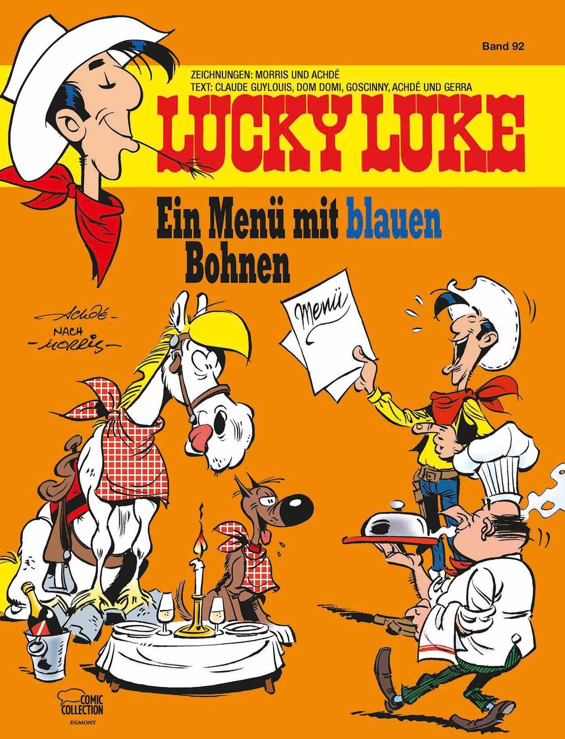 Cover: 9783770438389 | Lucky Luke 92 - Ein Menü mit blauen Bohnen | Achdé (u. a.) | Buch