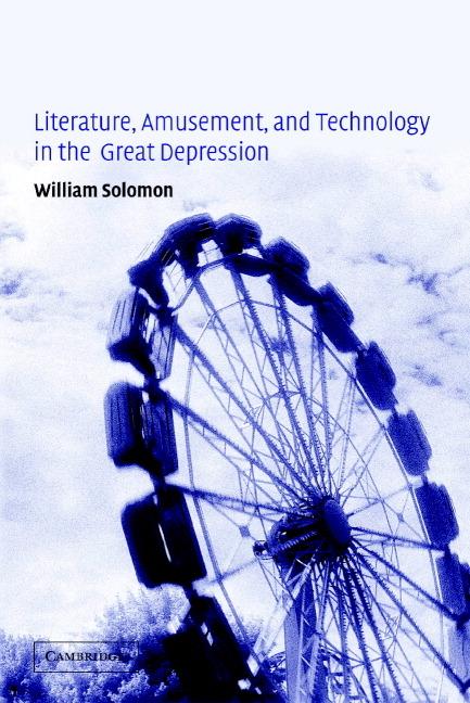 Cover: 9780521813433 | Literature, Amusement, and Technology in the Great Depression | Buch