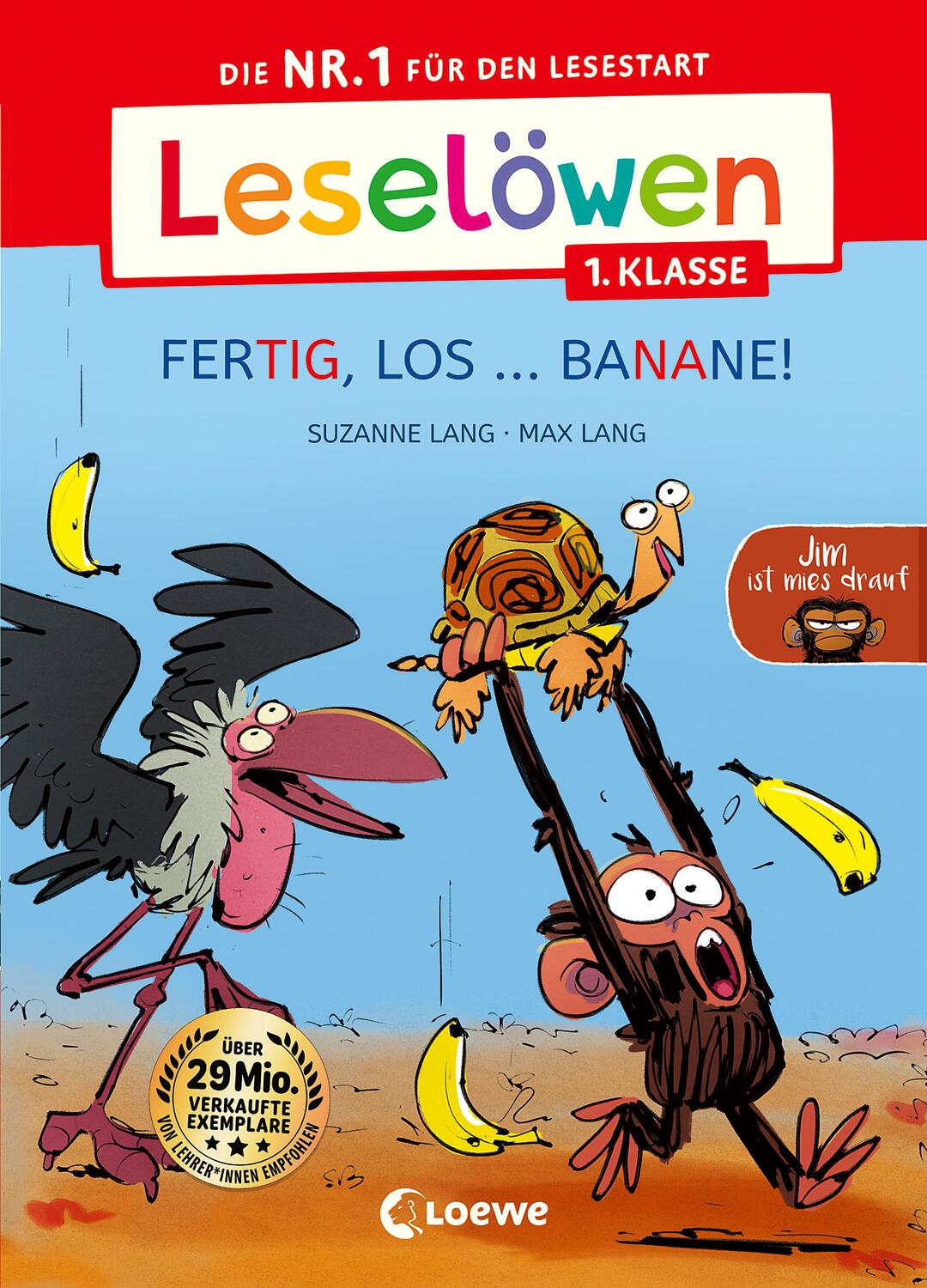 Cover: 9783743215863 | Leselöwen 1. Klasse - Jim ist mies drauf - Fertig, los ... Banane!...