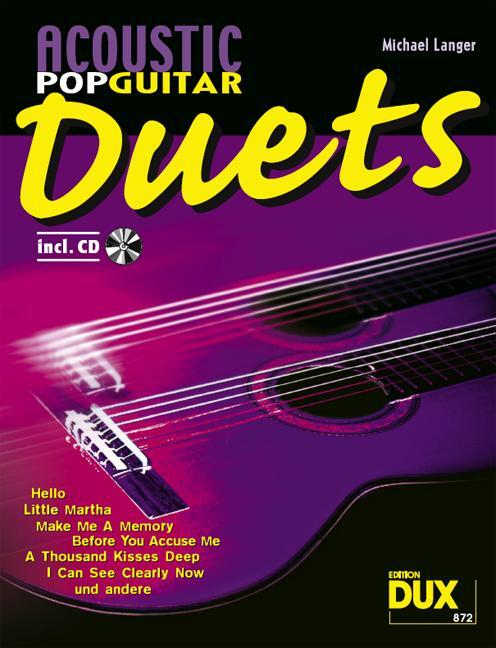 Cover: 9783934958623 | Acoustic Pop Guitar Duets | Broschüre | Deutsch | 2014 | Edition DUX