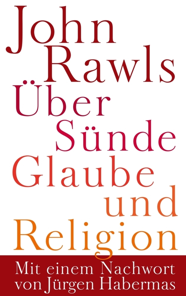Cover: 9783518585450 | Über Sünde, Glaube und Religion | John Rawls | Buch | 2010 | Suhrkamp