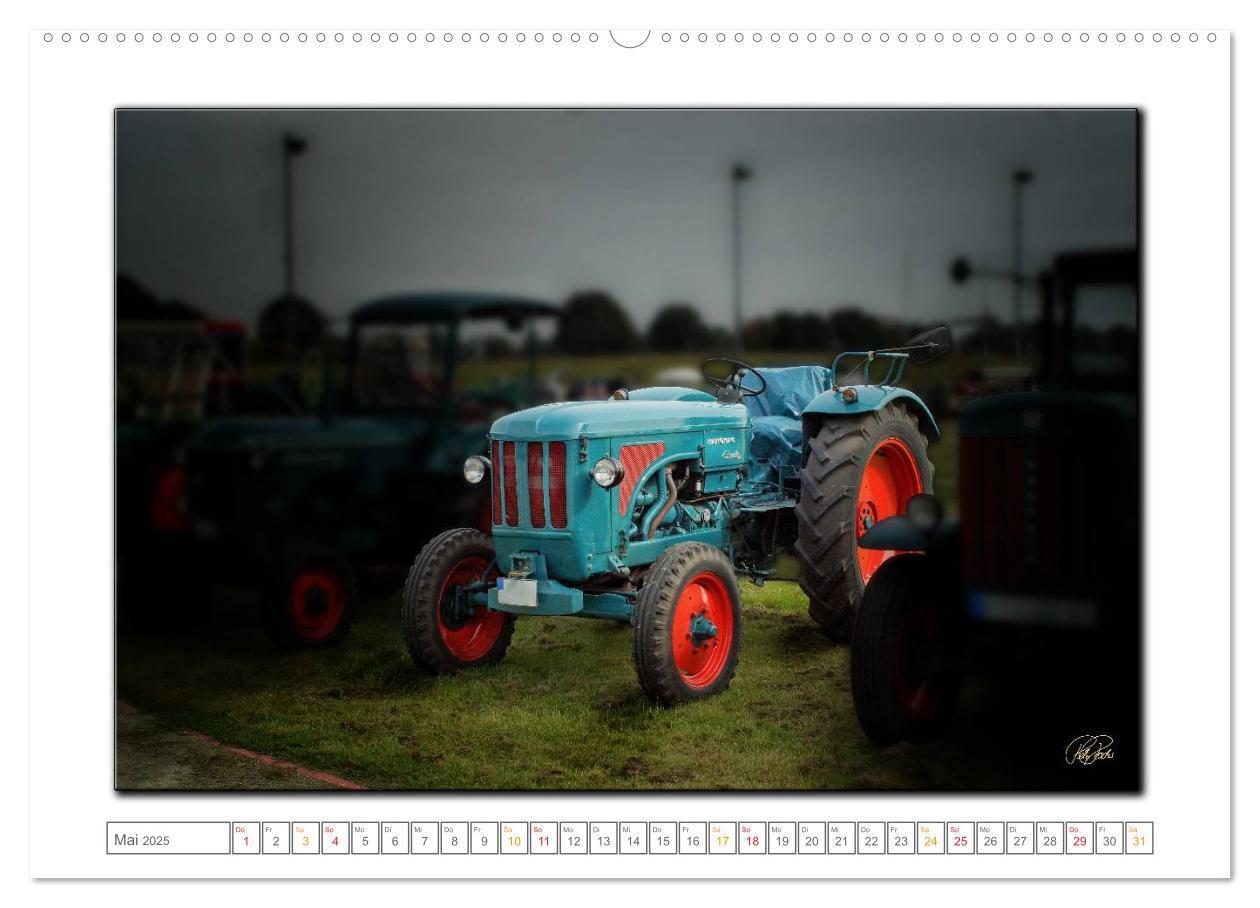 Bild: 9783435630066 | Oldtimer - Traktor Liebe (Wandkalender 2025 DIN A2 quer), CALVENDO...