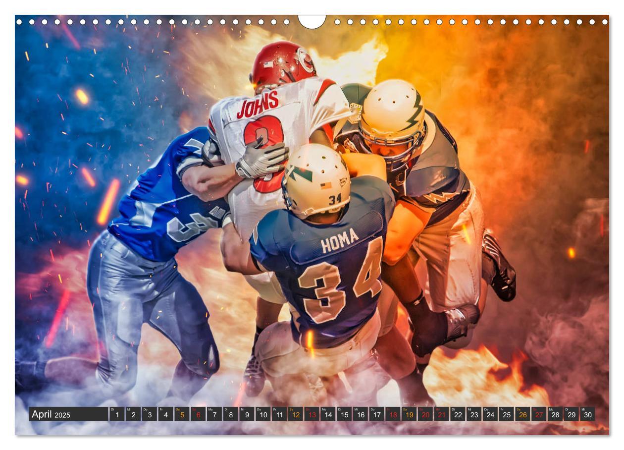 Bild: 9783435154913 | Faszination American Football (Wandkalender 2025 DIN A3 quer),...