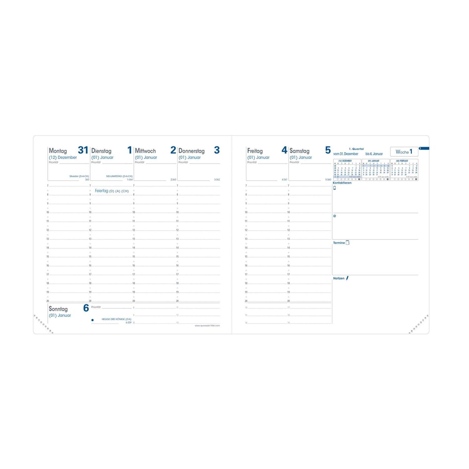 Bild: 3371010520404 | Executif VZ Colette rosa 2025 | Kalender im Schreibtischformat | Vadis