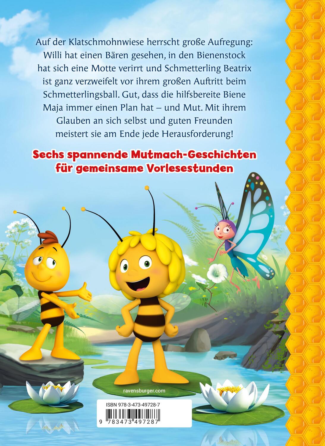 Rückseite: 9783473497287 | Die Biene Maja: Die schönsten Mutmach-Geschichten | Steffi Korda