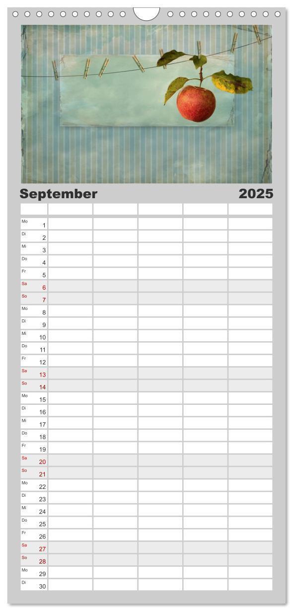 Bild: 9783457125533 | Familienplaner 2025 - Vintage Style mit 5 Spalten (Wandkalender, 21...