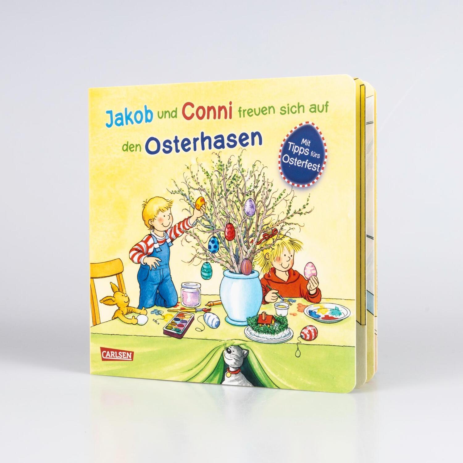 Bild: 9783551170057 | Jakob und Conni freuen sich auf den Osterhasen | Sandra Grimm | Buch