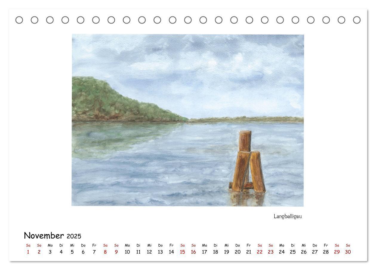 Bild: 9783435324521 | Die Flensburger Förde (Tischkalender 2025 DIN A5 quer), CALVENDO...