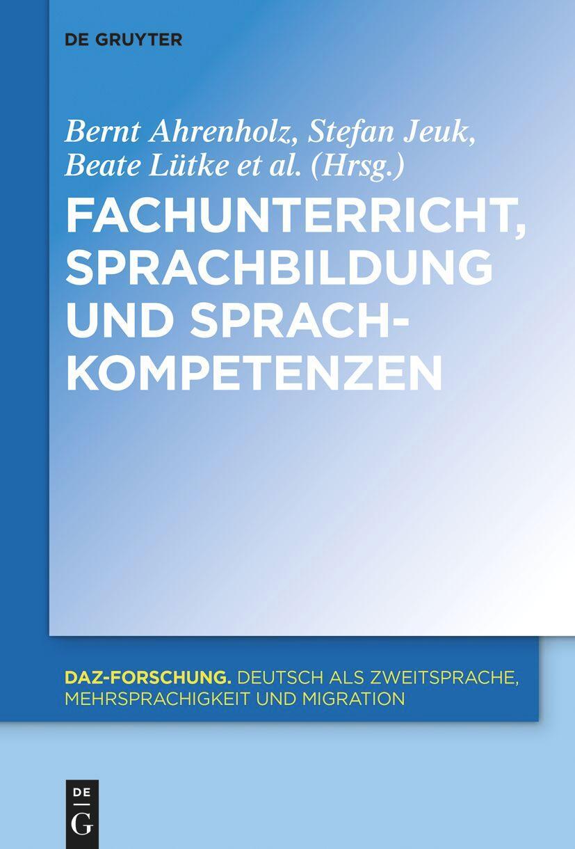 Cover: 9783110764376 | Fachunterricht, Sprachbildung und Sprachkompetenzen | Taschenbuch | VI