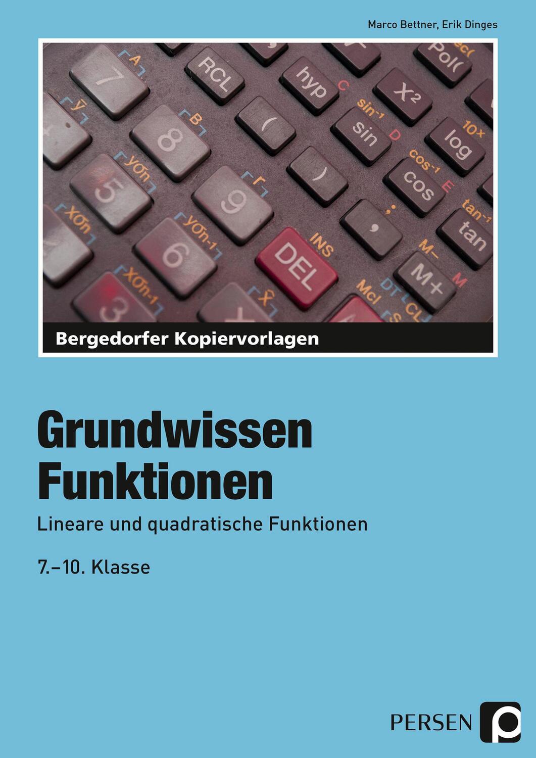 Cover: 9783834426734 | Funktionen | Lineare und quadratische Funktionen (7. bis 10. Klasse)