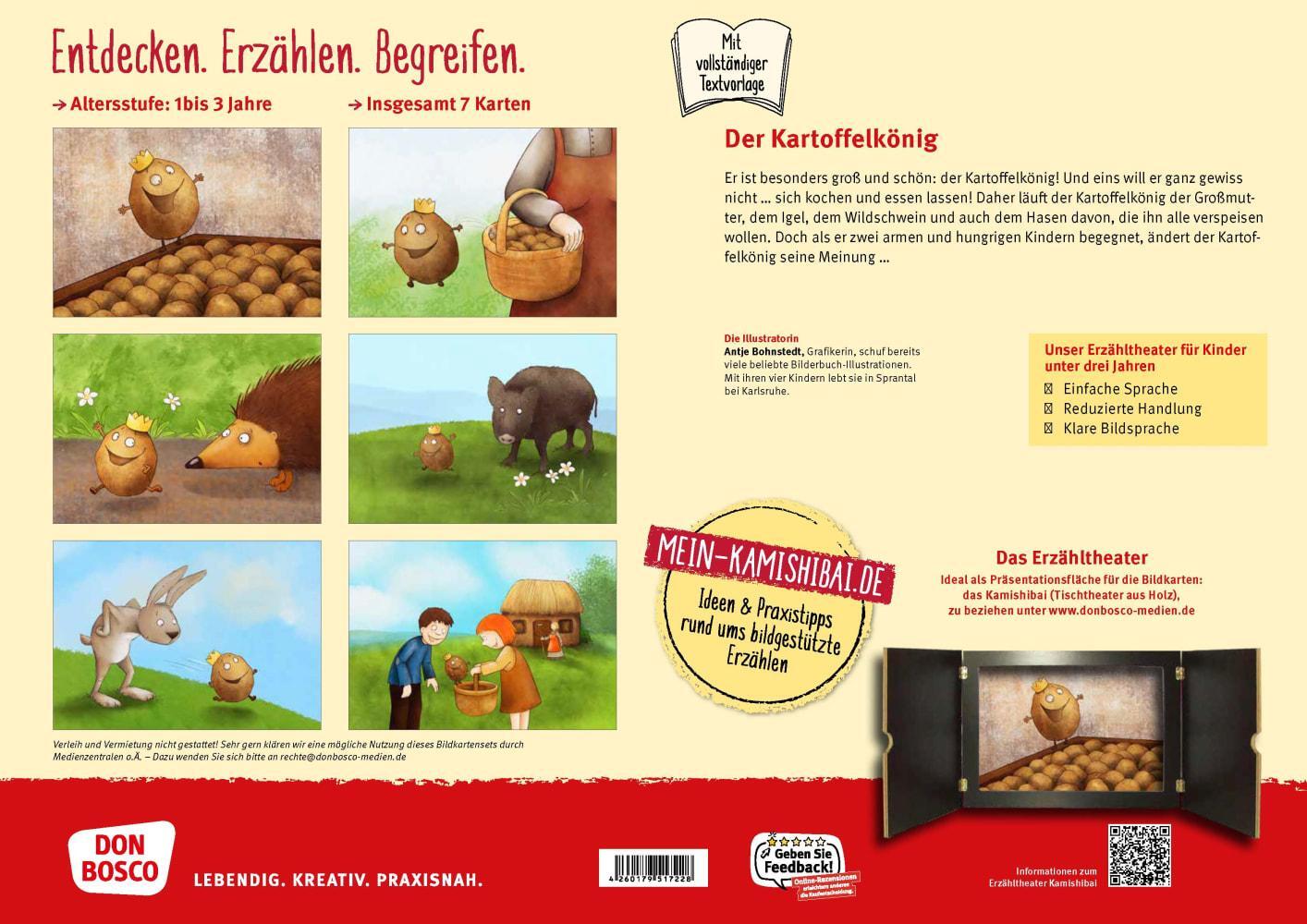 Bild: 4260179517228 | Der Kartoffelkönig. Kamishibai Bildkartenset. | Box | 7 S. | Deutsch