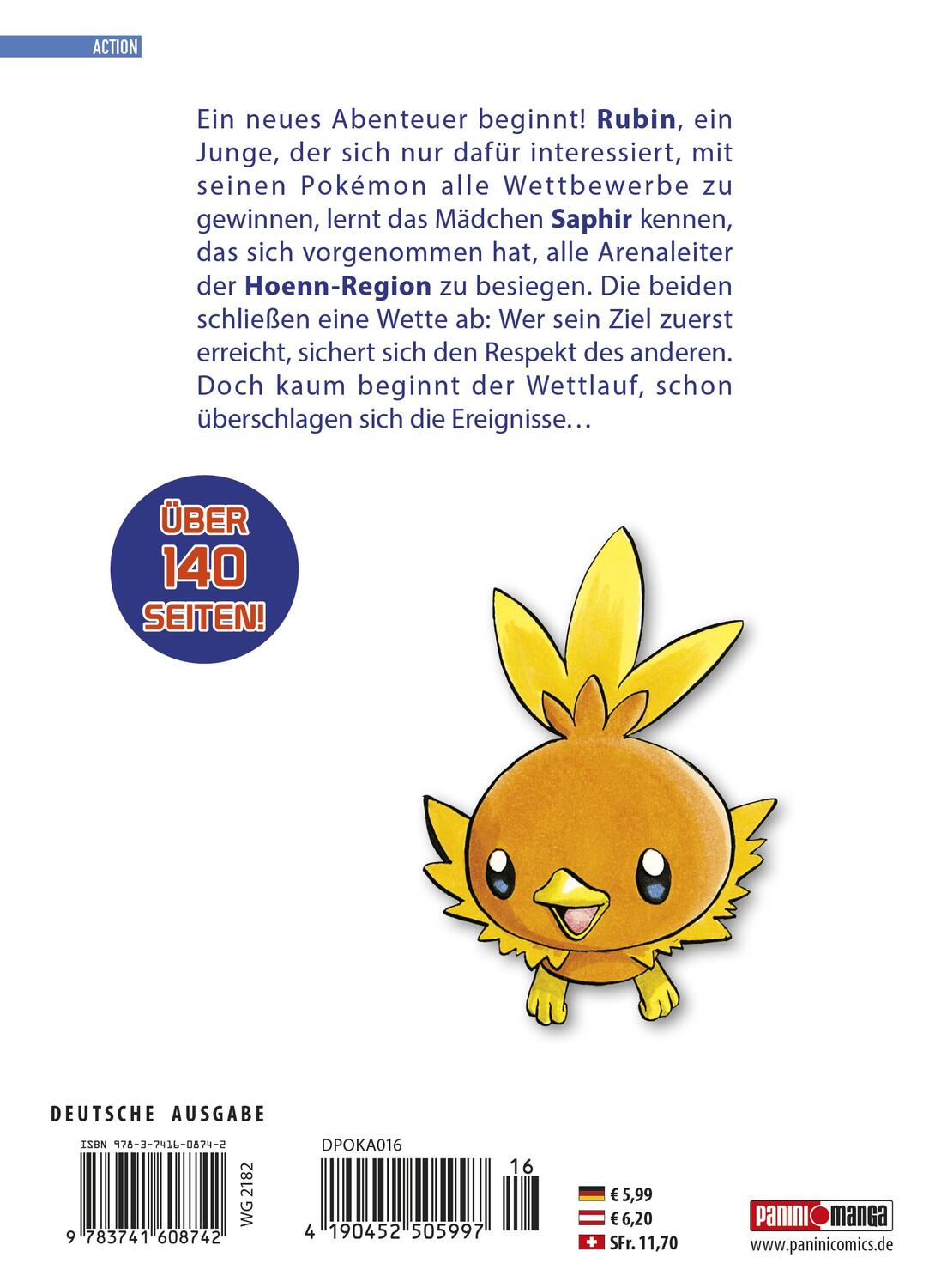 Rückseite: 9783741608742 | Pokémon - Die ersten Abenteuer | Bd. 16: Rubin und Saphir | Buch