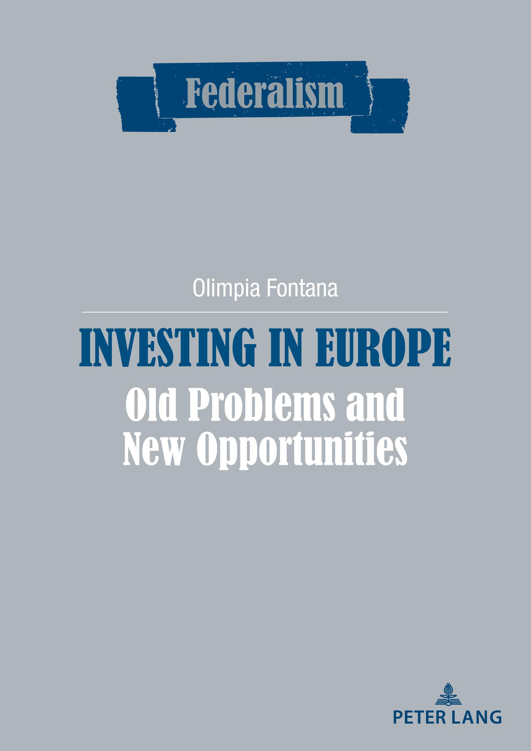 Cover: 9782875744203 | Investing in Europe | Old problems and new opportunities | Fontana