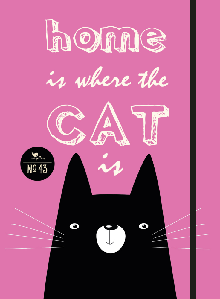 Cover: 4280000943712 | Notizbuch No. 43 - Cat Home | (Home is where the Cat is) | Taschenbuch