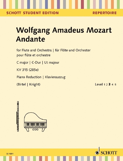Cover: 9783795716639 | Andante KV 315 (285e), Flöte und Orchester, Klavierauszug + Solostimme