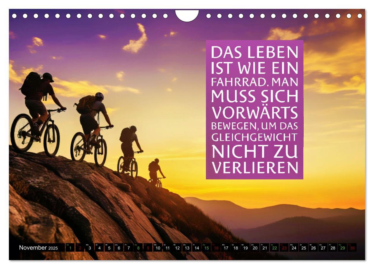 Bild: 9783383792526 | Faszination Fahrrad - coole Sprüche (Wandkalender 2025 DIN A4...