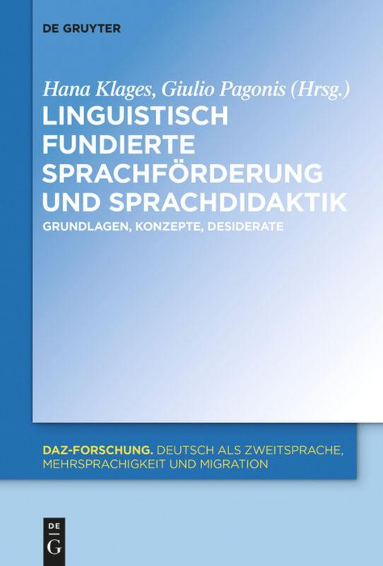 Cover: 9783110555394 | Linguistisch fundierte Sprachförderung und Sprachdidaktik | Buch