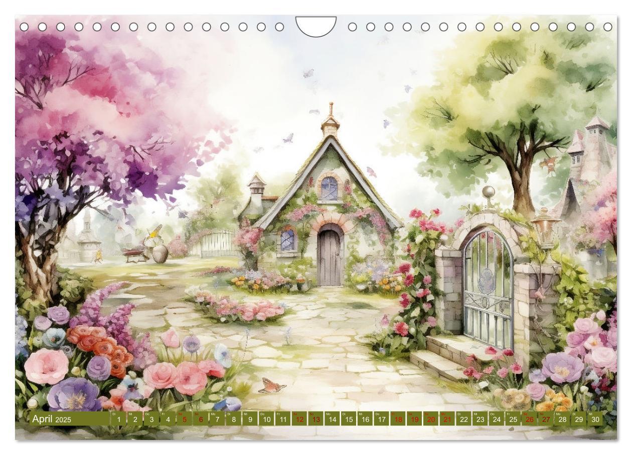 Bild: 9783383834288 | Lauschige Gartenecken (Wandkalender 2025 DIN A4 quer), CALVENDO...