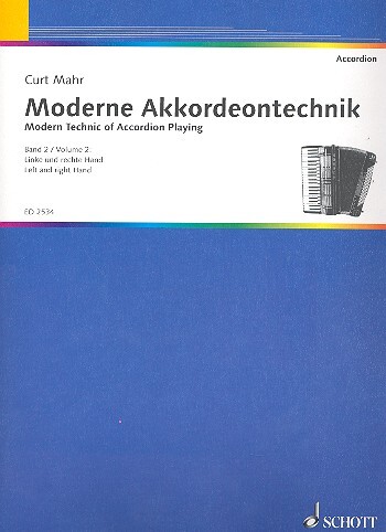 Cover: 9790001038102 | Moderne Akkordeontechnik 2 | Schott Music | EAN 9790001038102