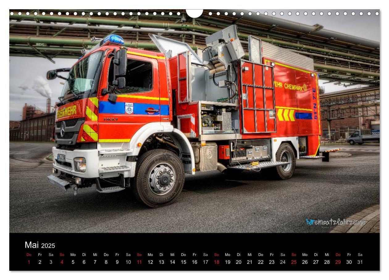 Bild: 9783435636174 | Einsatzfahrzeuge der Feuerwehr (Wandkalender 2025 DIN A3 quer),...