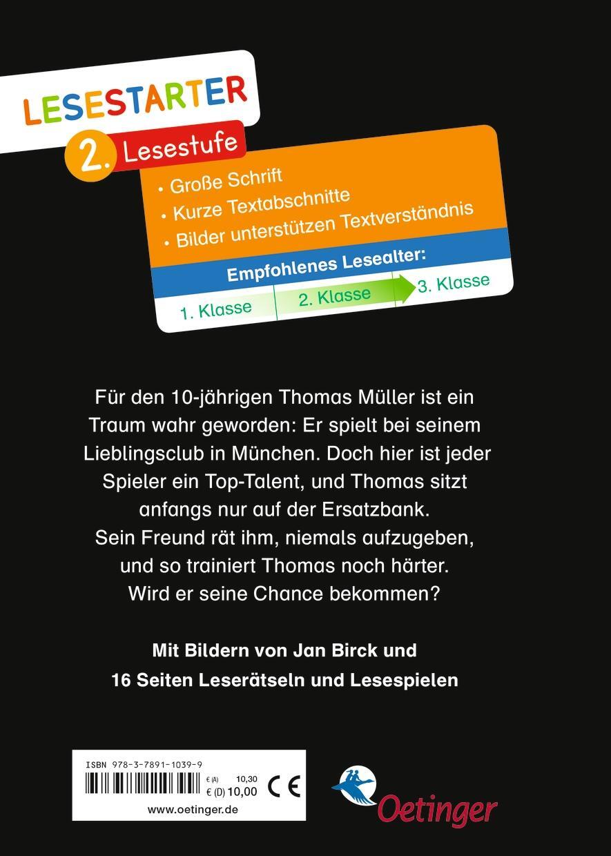 Rückseite: 9783789110399 | Mein Weg in die Startelf | Thomas Müller (u. a.) | Buch | Lesestarter