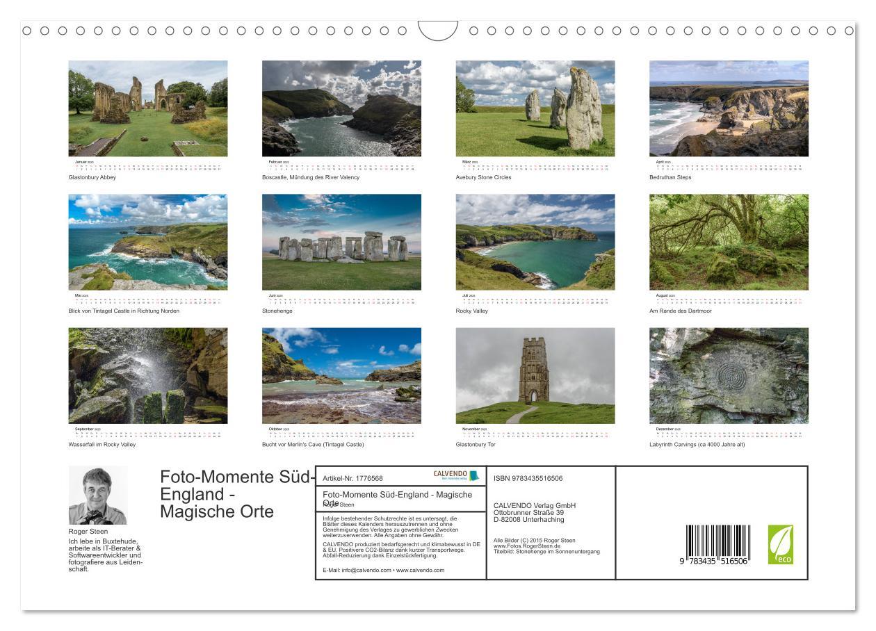 Bild: 9783435516506 | Foto-Momente Süd-England - Magische Orte (Wandkalender 2025 DIN A3...