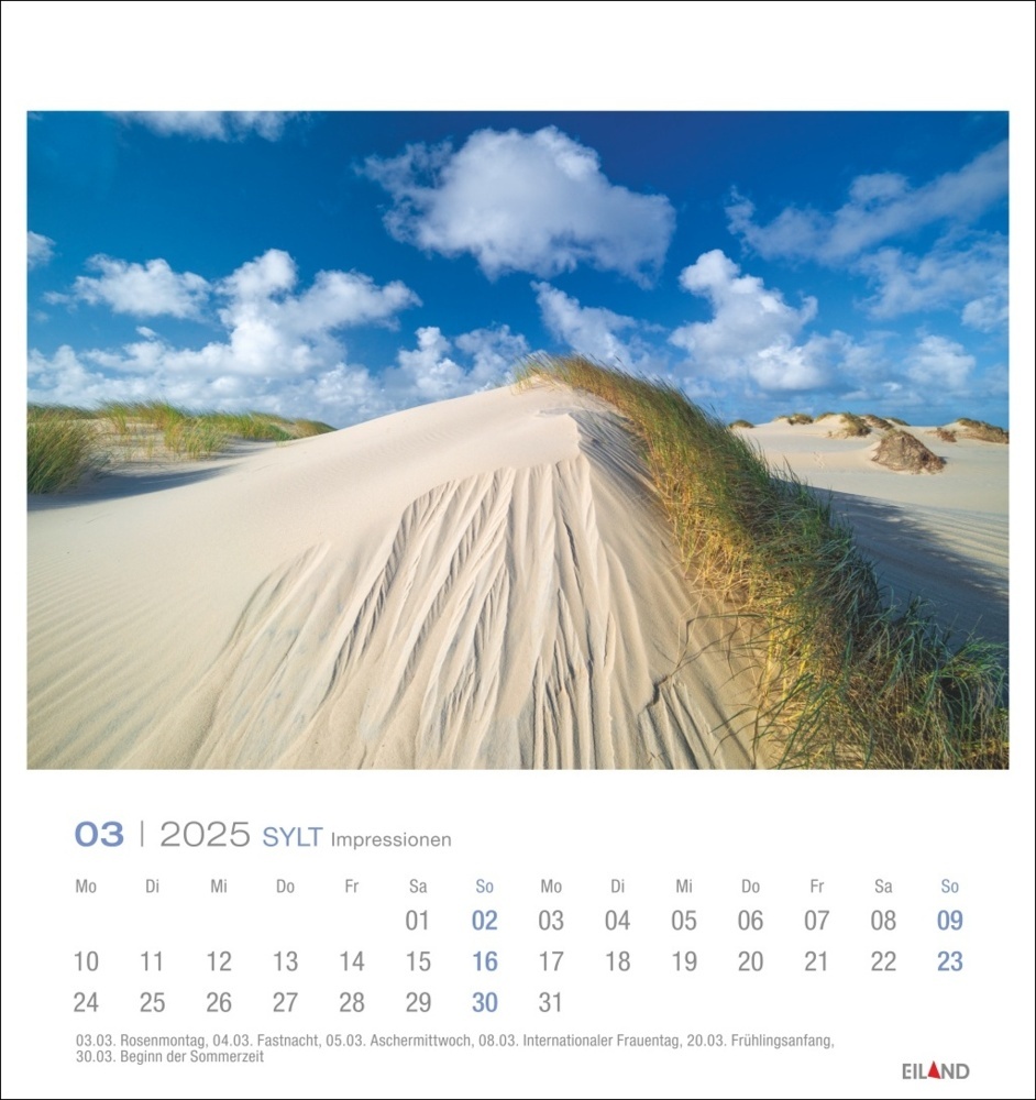 Bild: 9783964023353 | Sylt Impressionen Postkartenkalender 2025 | Kalender | Spiralbindung