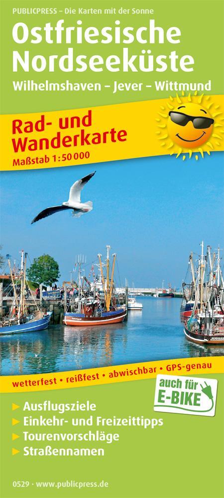 Cover: 9783747305294 | Ostfriesische Nordseeküste, Wilhelmshaven - Jever - Wittmund 1:50 000