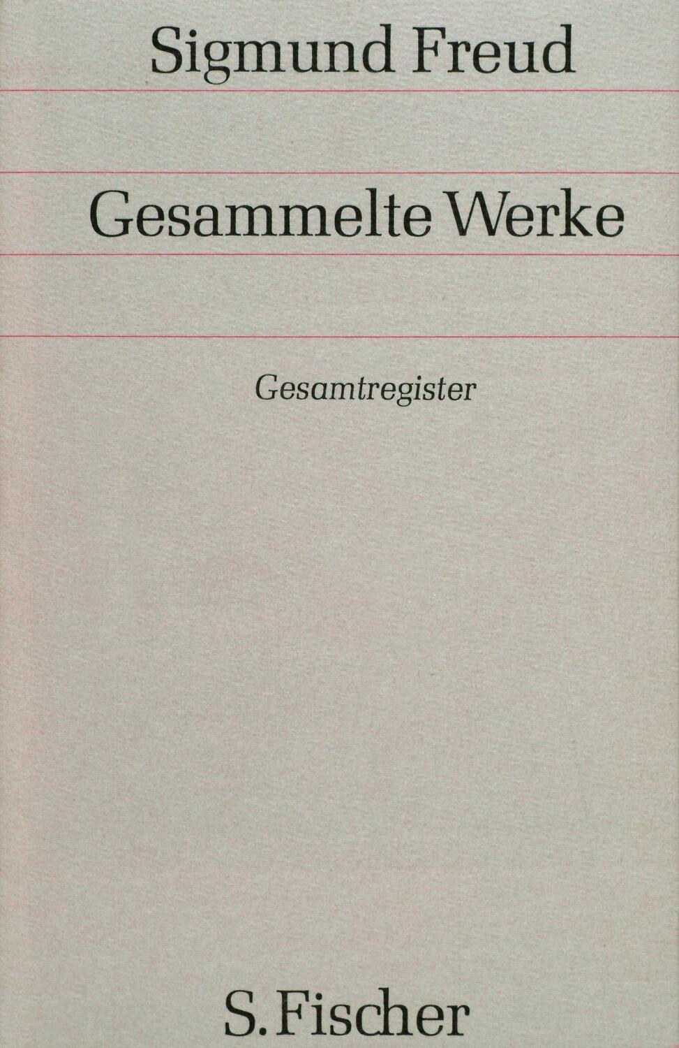 Cover: 9783100227195 | Gesamtregister der Bände 1-17 | Sigmund Freud | Buch | Deutsch