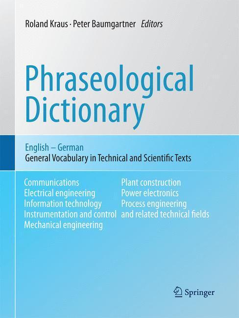 Cover: 9783642437892 | Phraseological Dictionary English - German | Peter Baumgartner (u. a.)