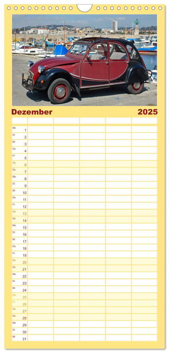 Bild: 9783457090237 | Familienplaner 2025 - Autos der 70er mit 5 Spalten (Wandkalender,...