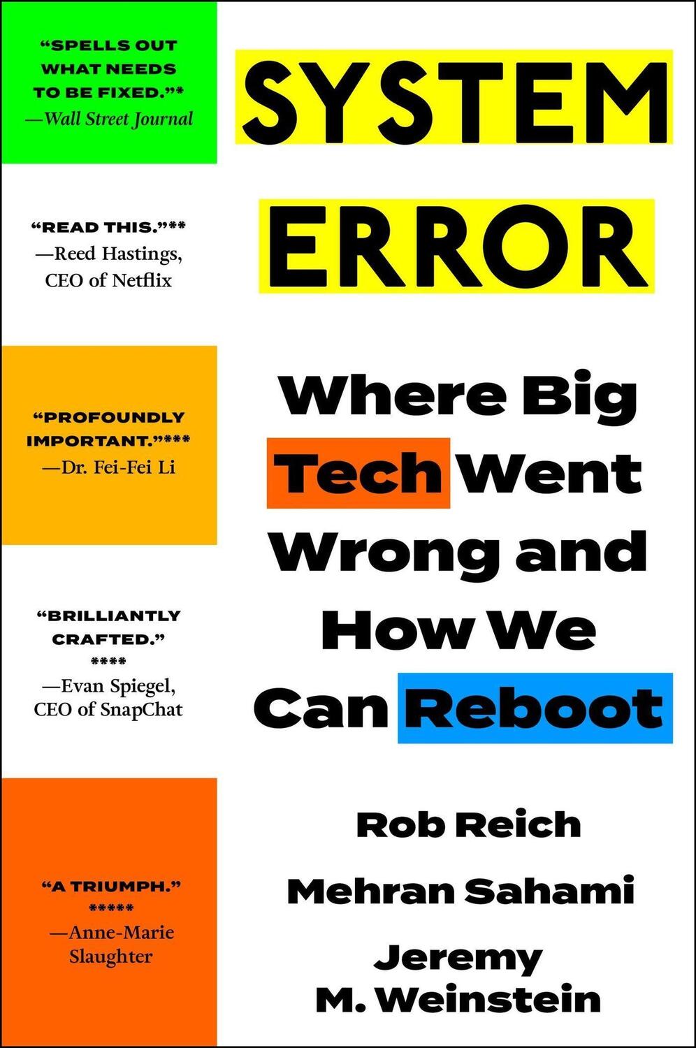 Cover: 9781529356748 | System Error | Where Big Tech Went Wrong and How We Can Reboot | Buch