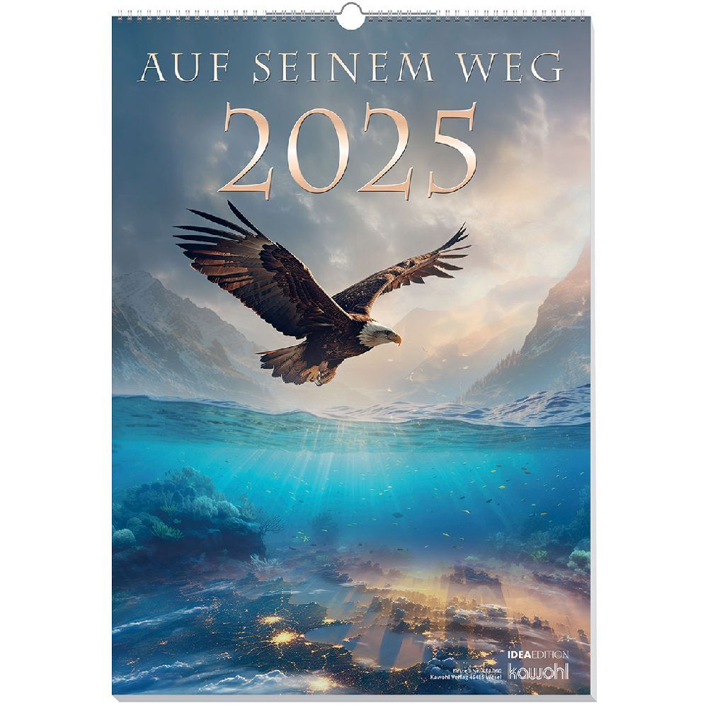 Cover: 9783754806050 | Auf seinem Weg 2025 | Foto-Kompositionen und Bibelworte | Kalender