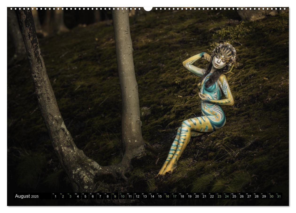 Bild: 9783383911194 | Naturwesen - Bodypainting Körperlandschaften (Wandkalender 2025 DIN...