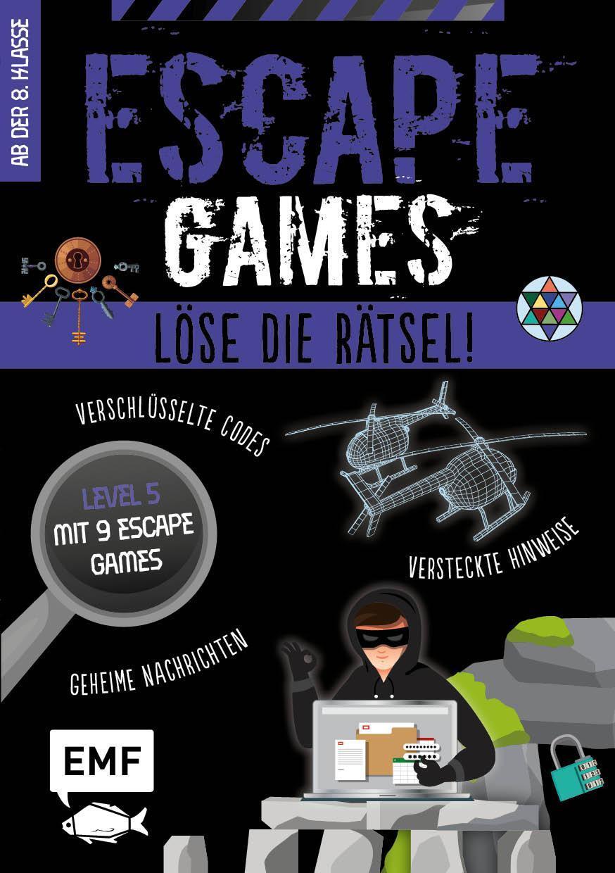 Cover: 9783745908725 | Escape Games Level 5 (lila) - Löse die Rätsel! - 9 Escape Games ab...