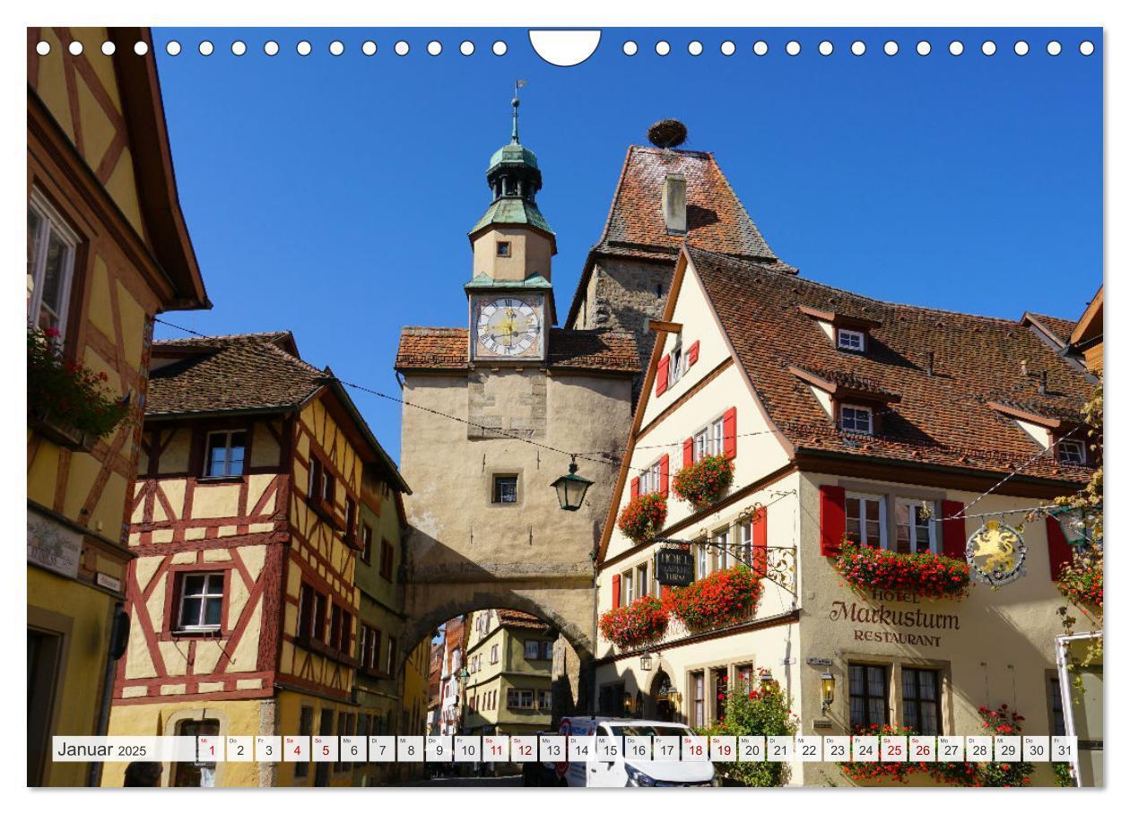 Bild: 9783435010417 | Rothenburg ob der Tauber. Sehenswürdigkeiten. (Wandkalender 2025...