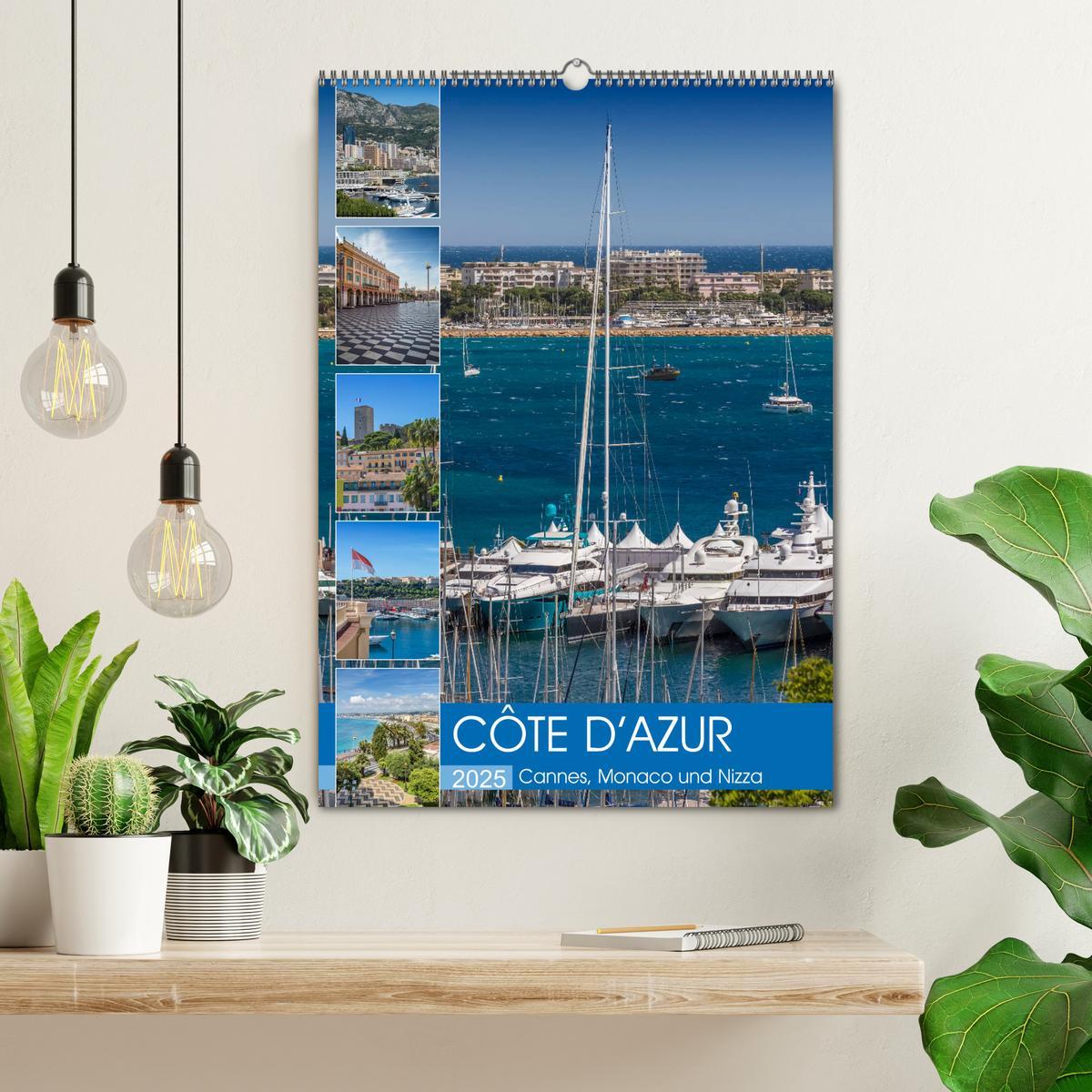 Bild: 9783457002810 | CÔTE D¿AZUR Cannes, Monaco und Nizza (Wandkalender 2025 DIN A2...