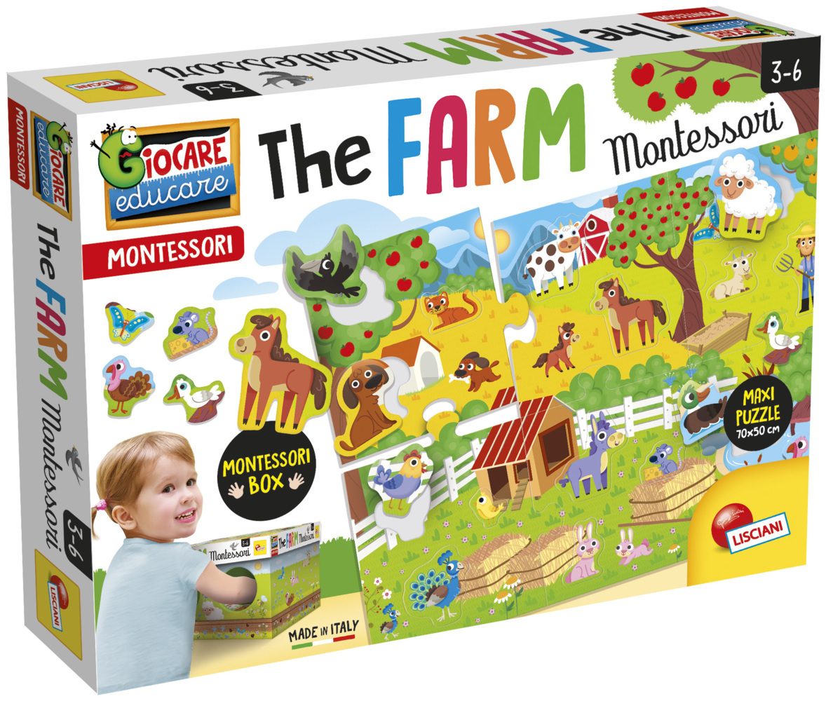Bild: 8008324081035 | Montessori Maxi The Farm | Spiel | EX72484 | 2021 | LiscianiGiochi