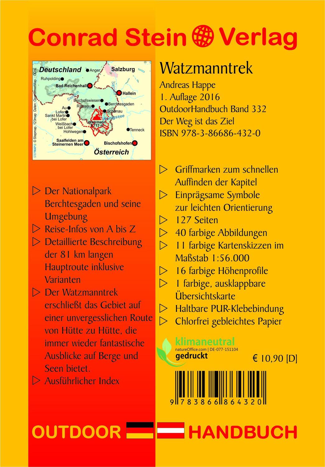 Rückseite: 9783866864320 | Watzmanntrek | Andreas Happe | Taschenbuch | Der Weg ist das Ziel