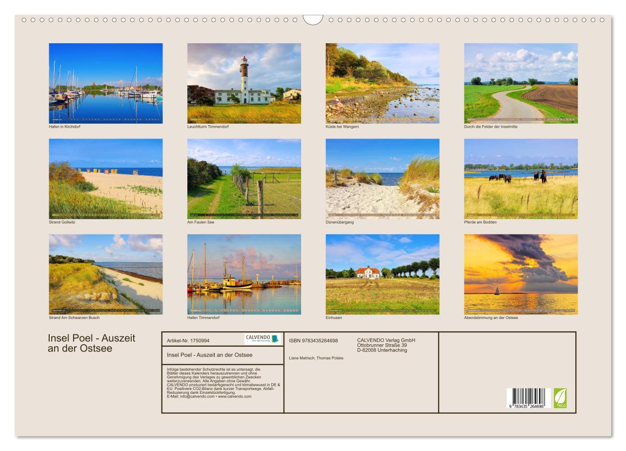 Bild: 9783435264698 | Insel Poel - Auszeit an der Ostsee (Wandkalender 2025 DIN A2 quer),...