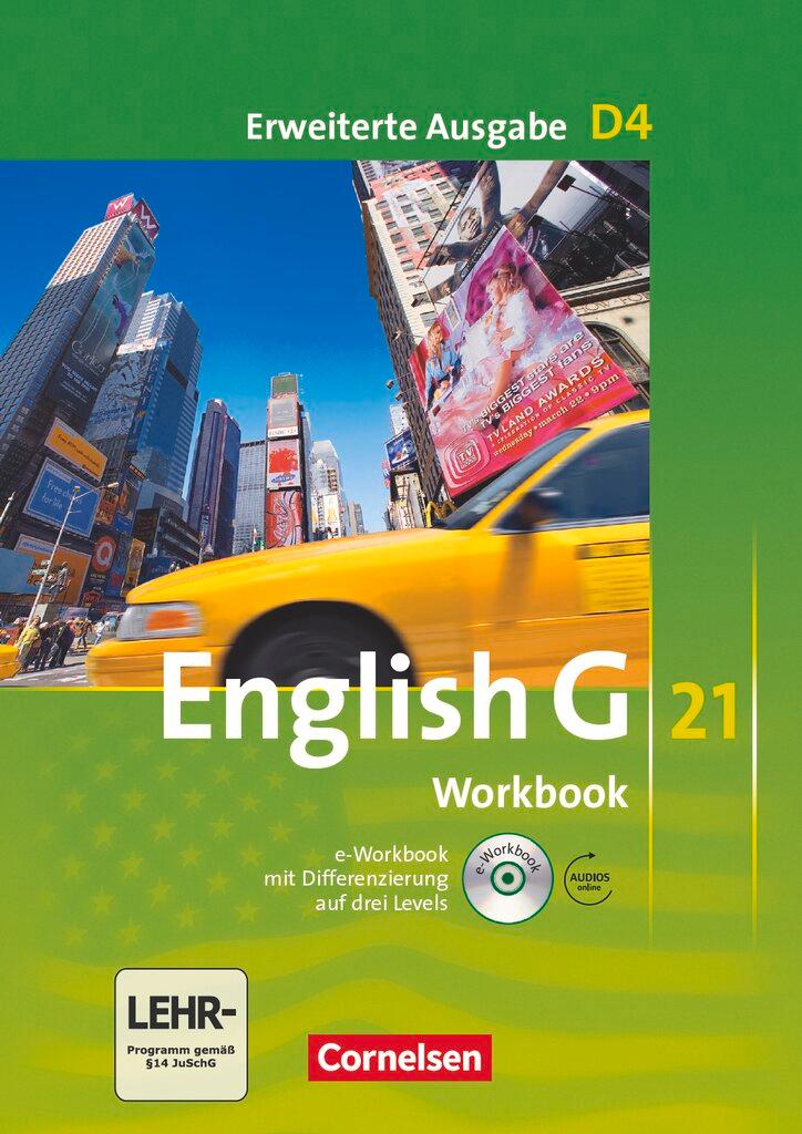 Cover: 9783060312863 | English G 21. Erweiterte Ausgabe D 4. Workbook mit e-Workbook und...