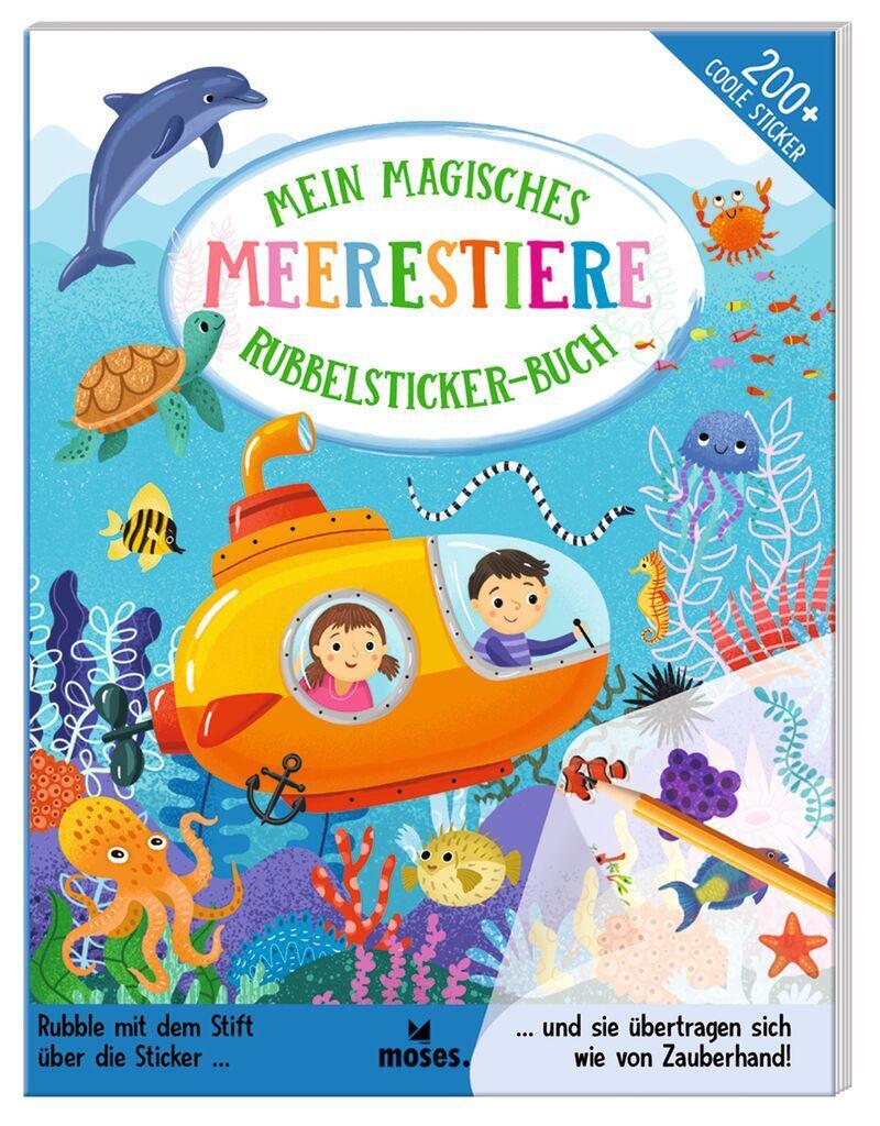 Cover: 9783964552778 | Mein magisches Rubbelsticker-Buch Meerestiere | Amanda Lott | Buch