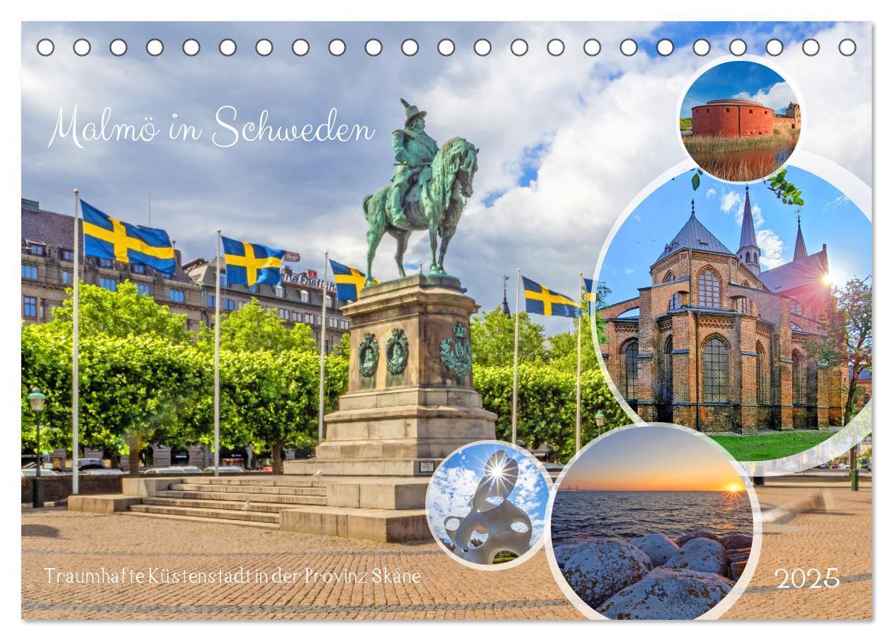 Cover: 9783383828904 | Malmö in Schweden (Tischkalender 2025 DIN A5 quer), CALVENDO...