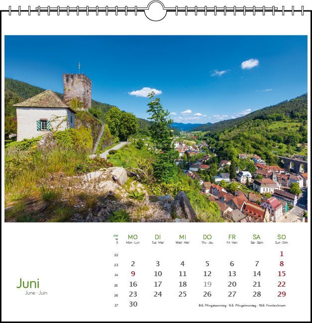 Bild: 9783861924135 | Schwarzwald 2025 | Postkarten-Tischkalender | Clemens Emmler | 13 S.