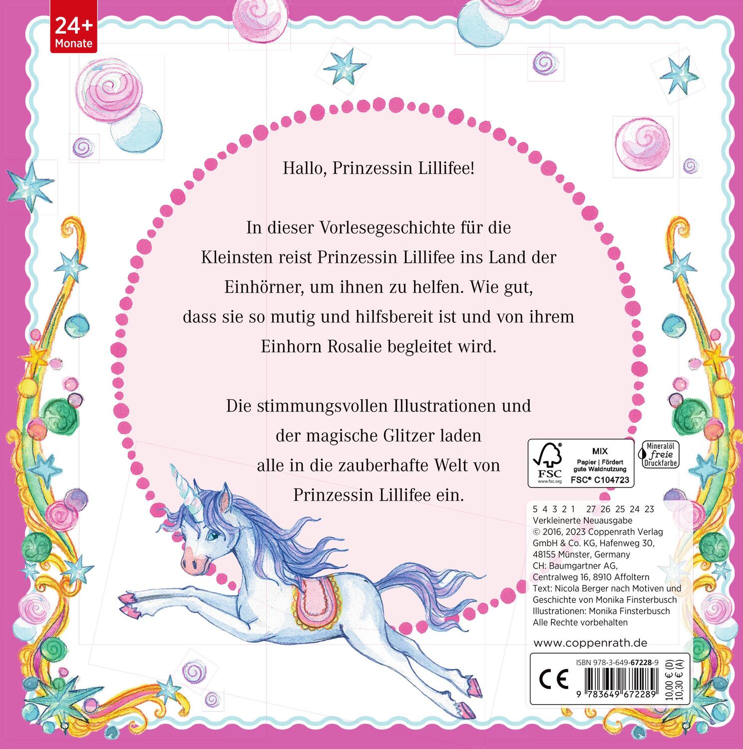 Rückseite: 9783649672289 | Prinzessin Lillifee und das Einhornparadies (Pappbilderbuch) | Berger