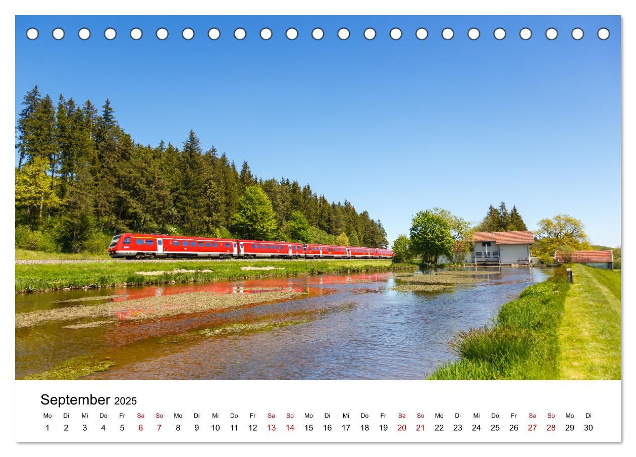 Bild: 9783435034369 | Eisenbahn in Deutschland (Tischkalender 2025 DIN A5 quer), CALVENDO...