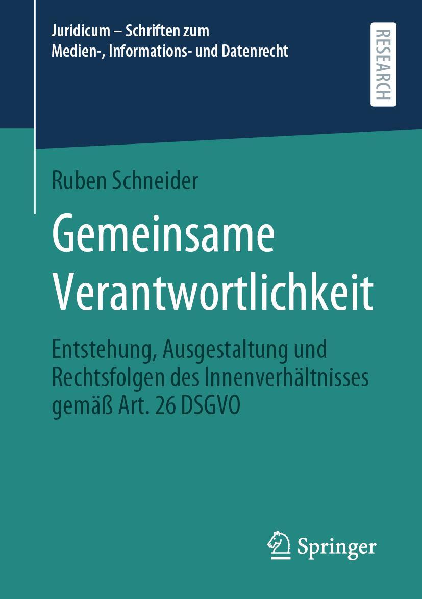 Cover: 9783658360115 | Gemeinsame Verantwortlichkeit | Ruben Schneider | Taschenbuch | XXII